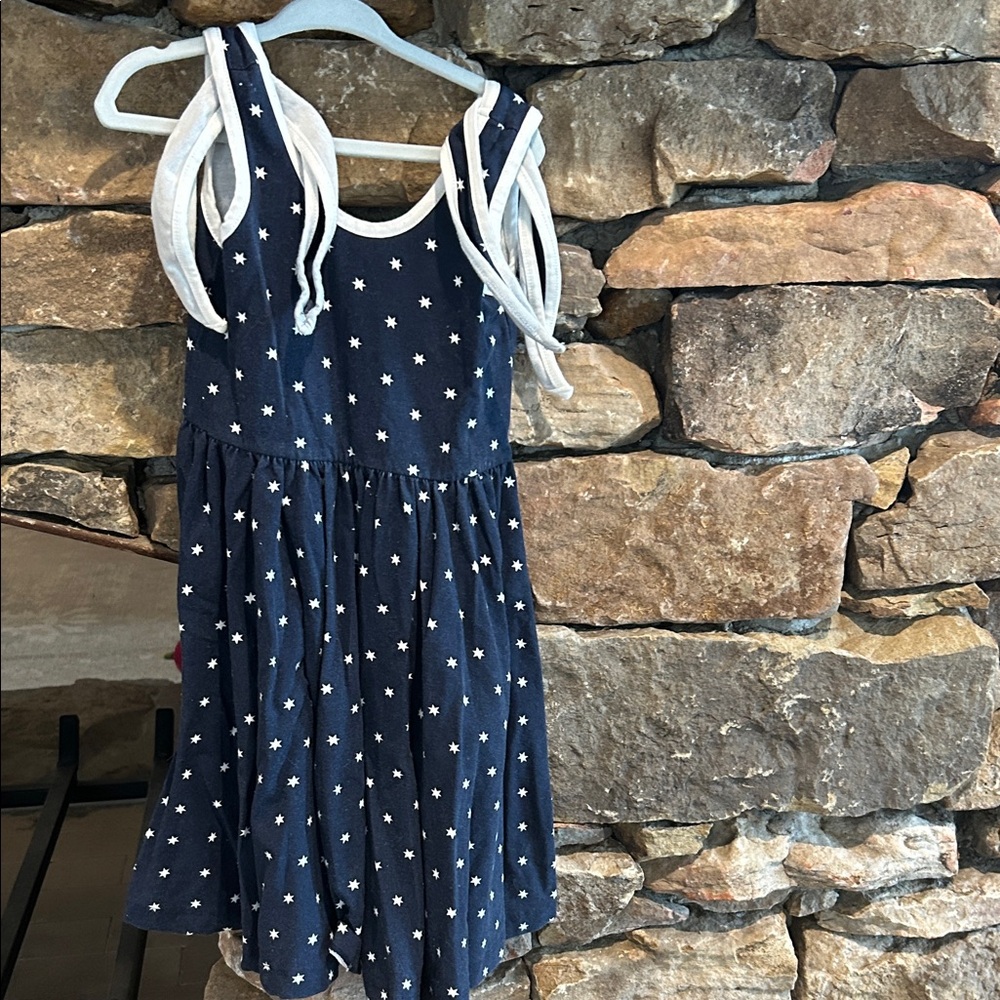 Alice and Ames Navy Blue Starry Kids Dress